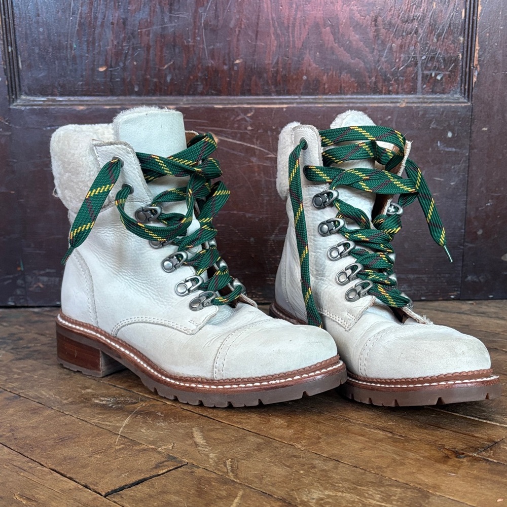Frye Women's Boots with Green Laces